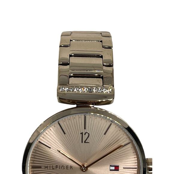 Tommy Hilfiger Rose Gold Tone Bracelet Watch Stainless Steel Crystal Chic (Aria) - Picture 6 of 16